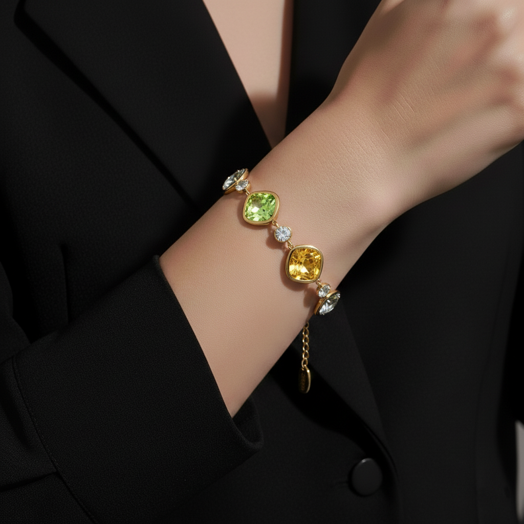 JEWELIXIRS Enchanted Gem Bracelets Set