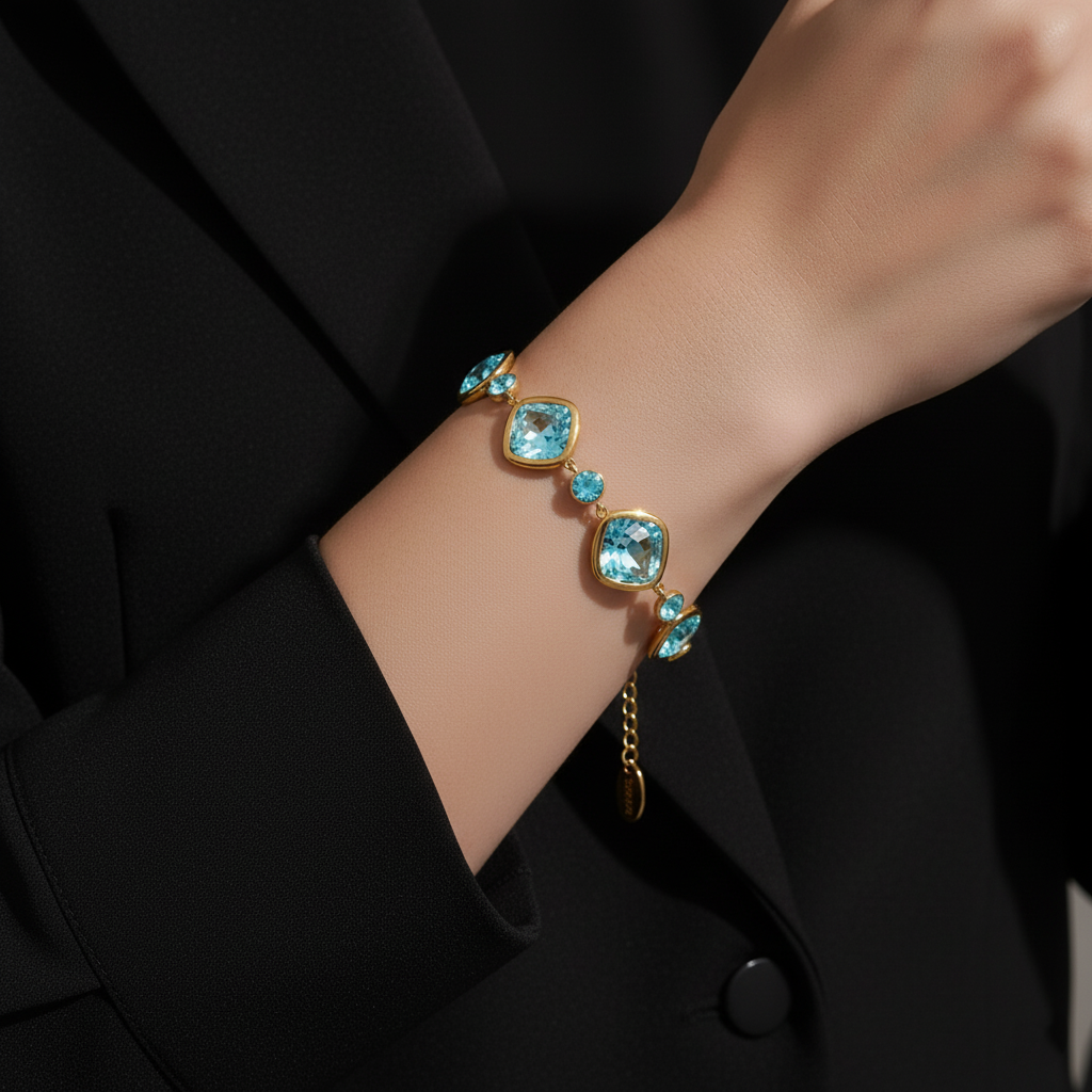 JEWELIXIRS Enchanted Gem Bracelets Set