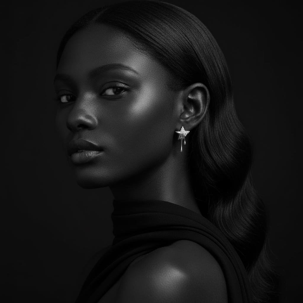 JEWELIXIRS dripping star stud earrings