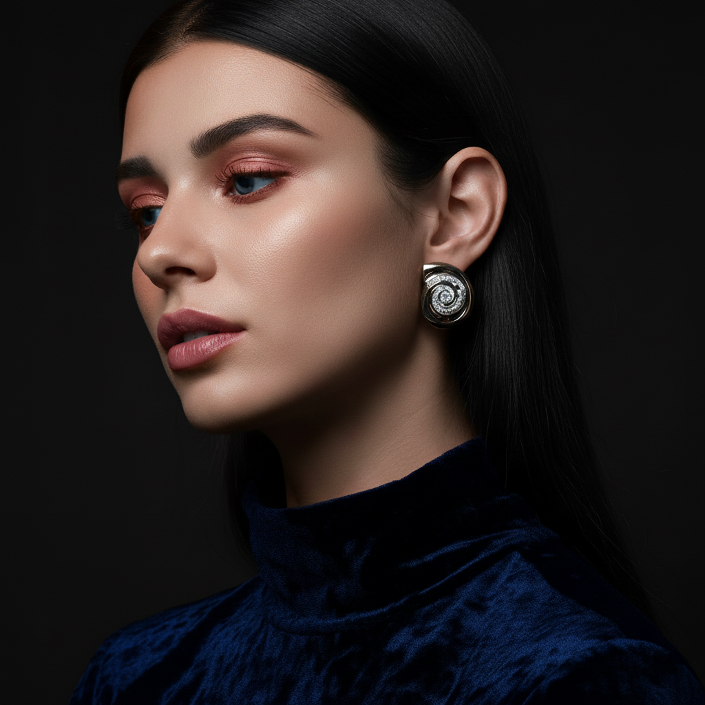 JEWELIXIRS Nautilus Pearl Stud Earring