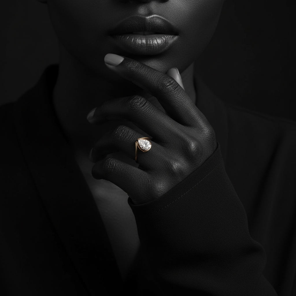 JEWELIXIRS Entwined Teardrop Ring