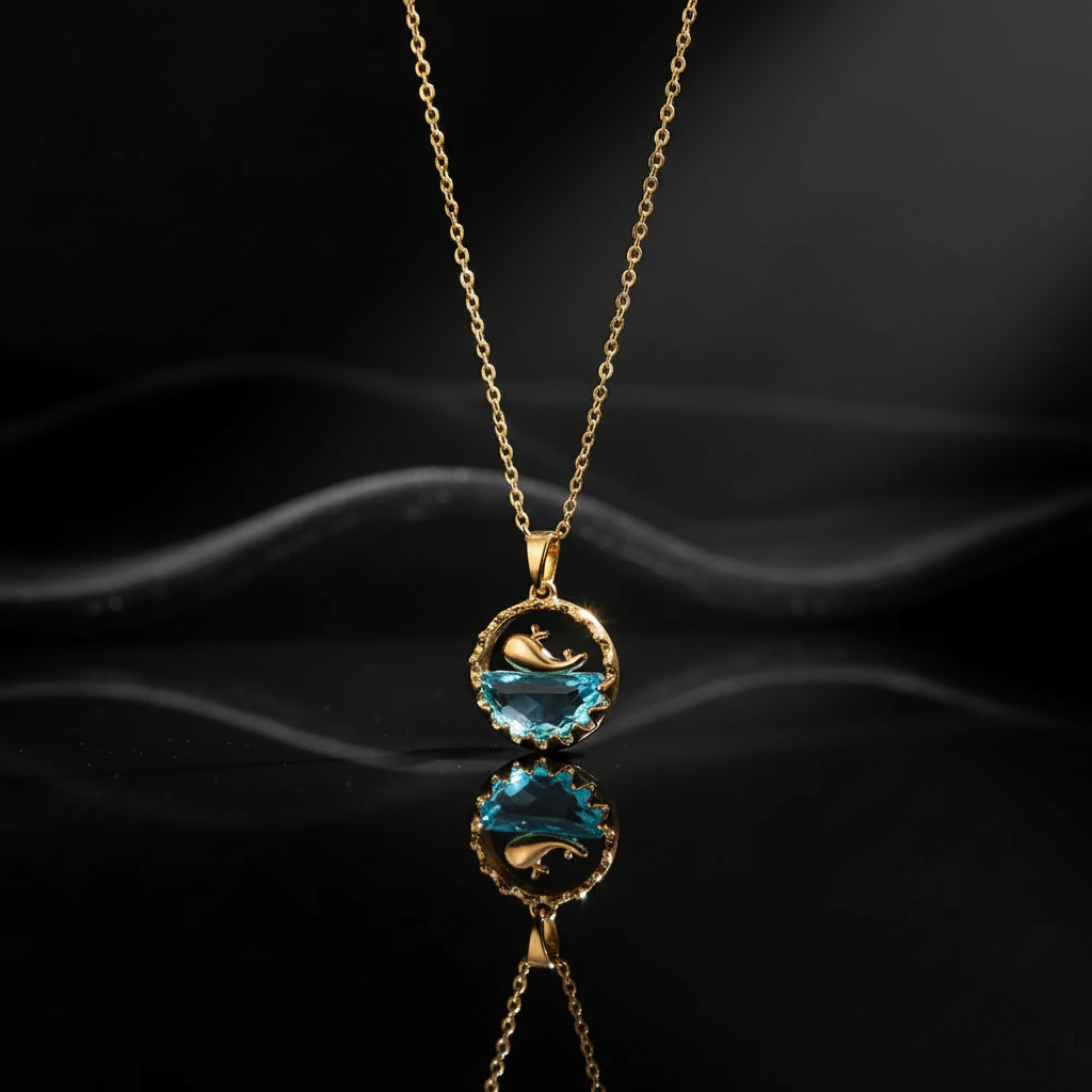 JEWELIXIRS Ocean Scene Necklace