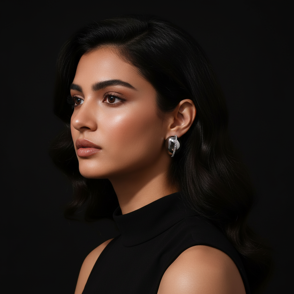 JEWELIXIRS Cosmic Pebble Stud Earring