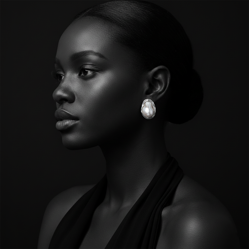 JEWELIXIRS Baroque Pearl Stud Earring