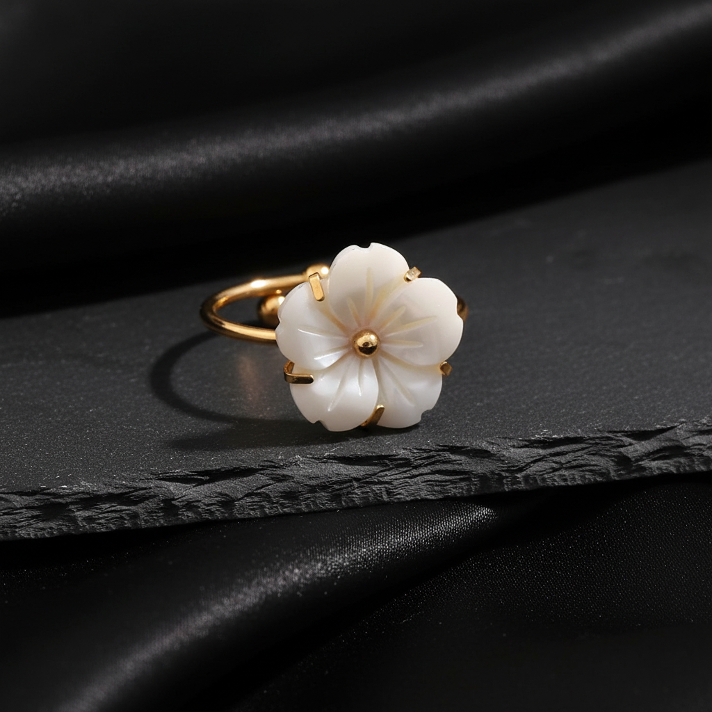 JEWELIXIRS Mother Of Shell Ring