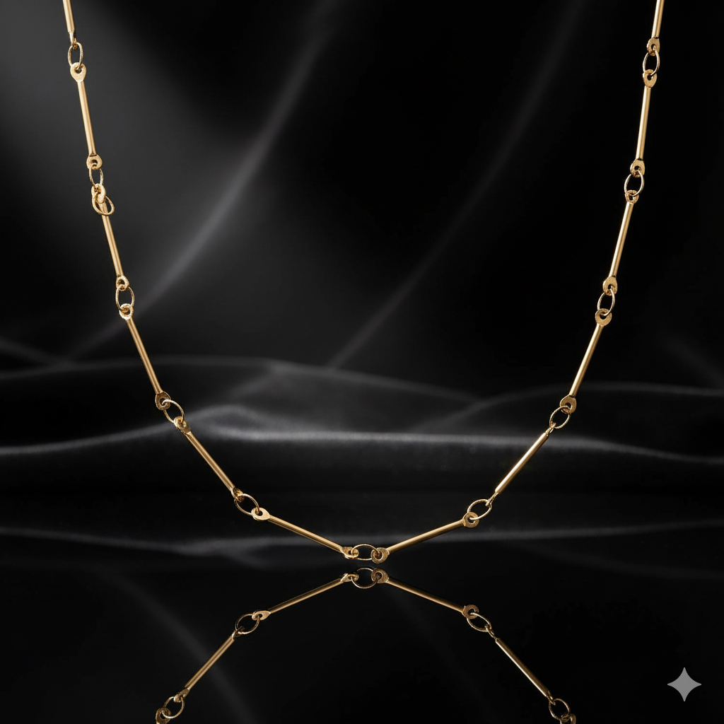 JEWELIXIRS Bar and Ring Chain