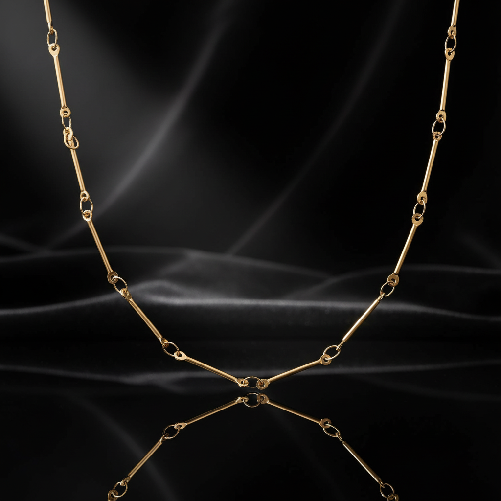 JEWELIXIRS Bar and Ring Chain