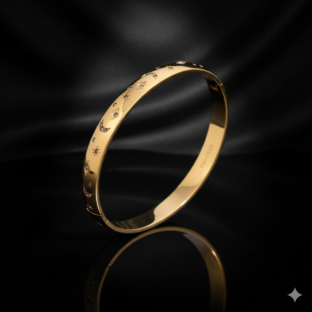 JEWELIXIRS Celestial Hinge Bangle Set