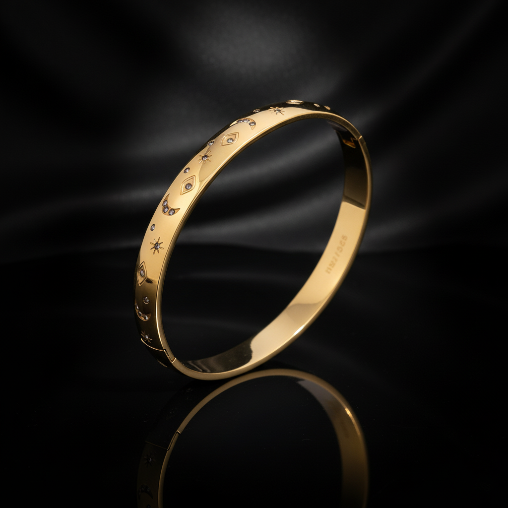 JEWELIXIRS Celestial Hinge Bangle Set