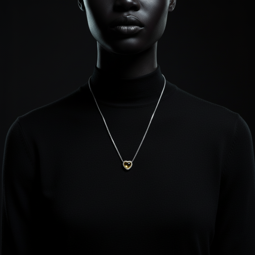 JEWELIXIRS Heart Pendant Necklace