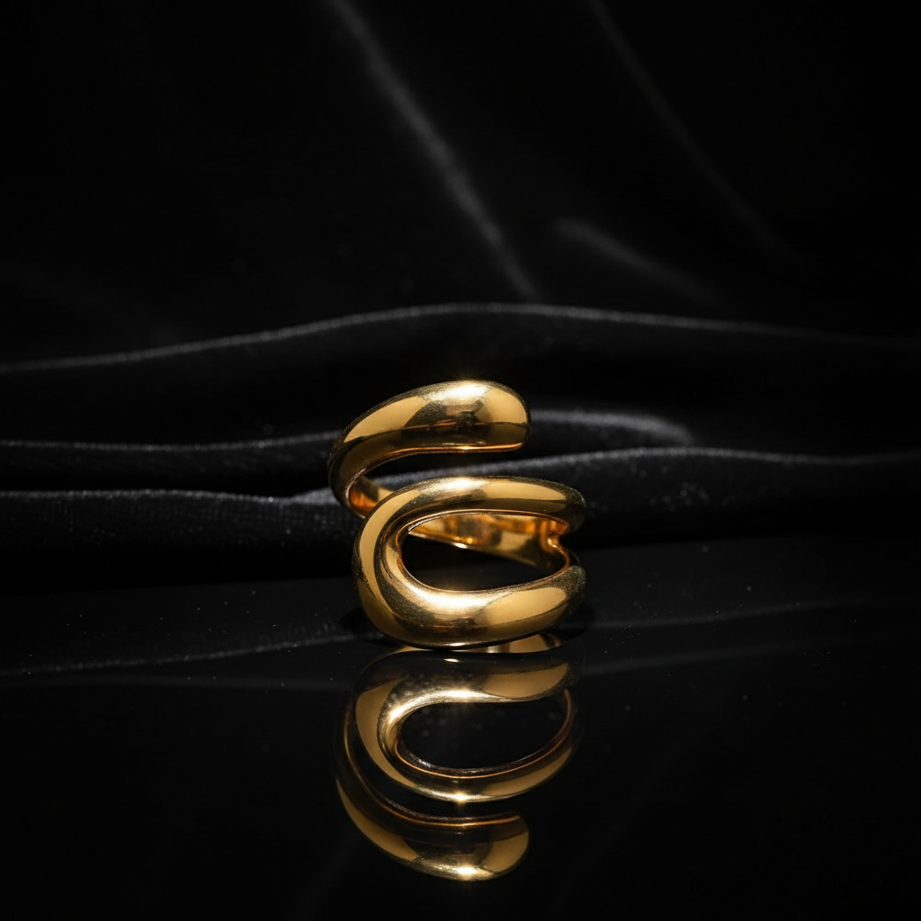 JEWELIXIRS Coiled Vortex Ring