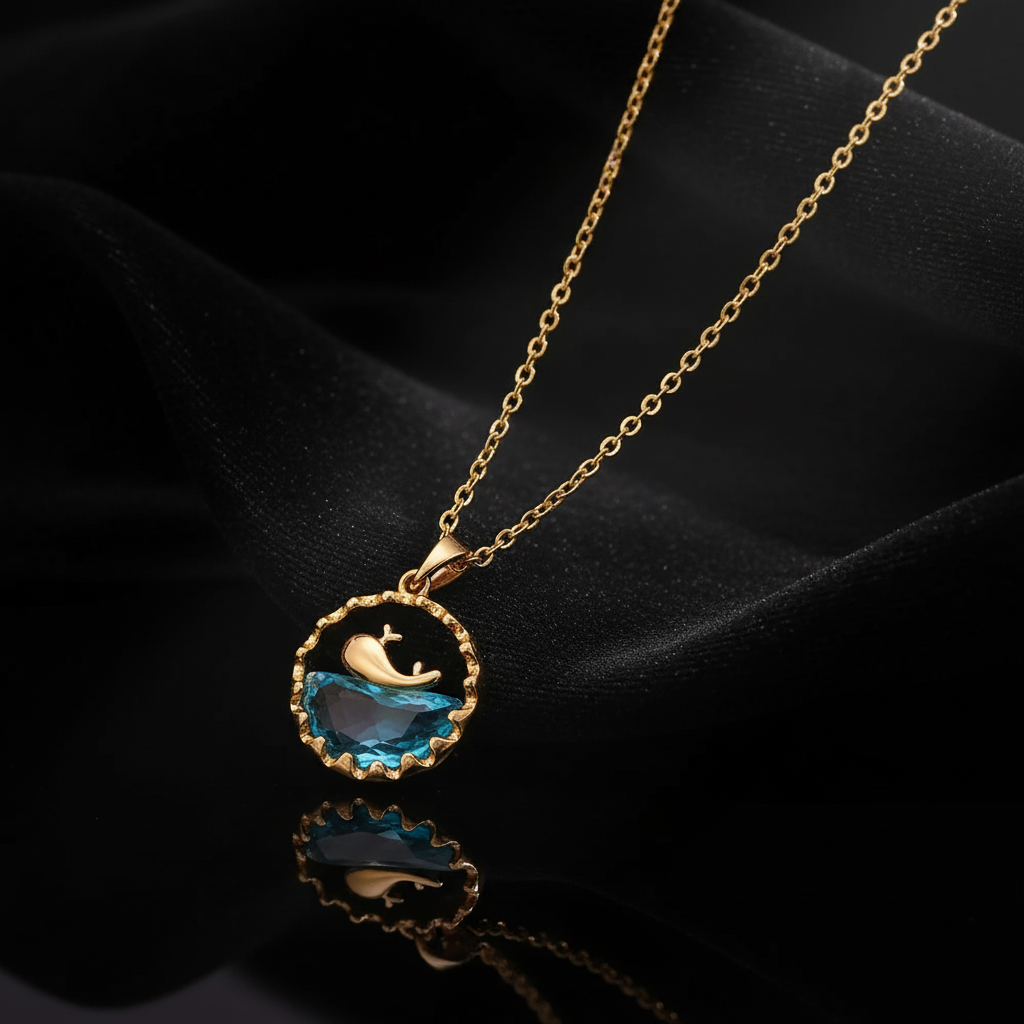 JEWELIXIRS Ocean Scene Necklace