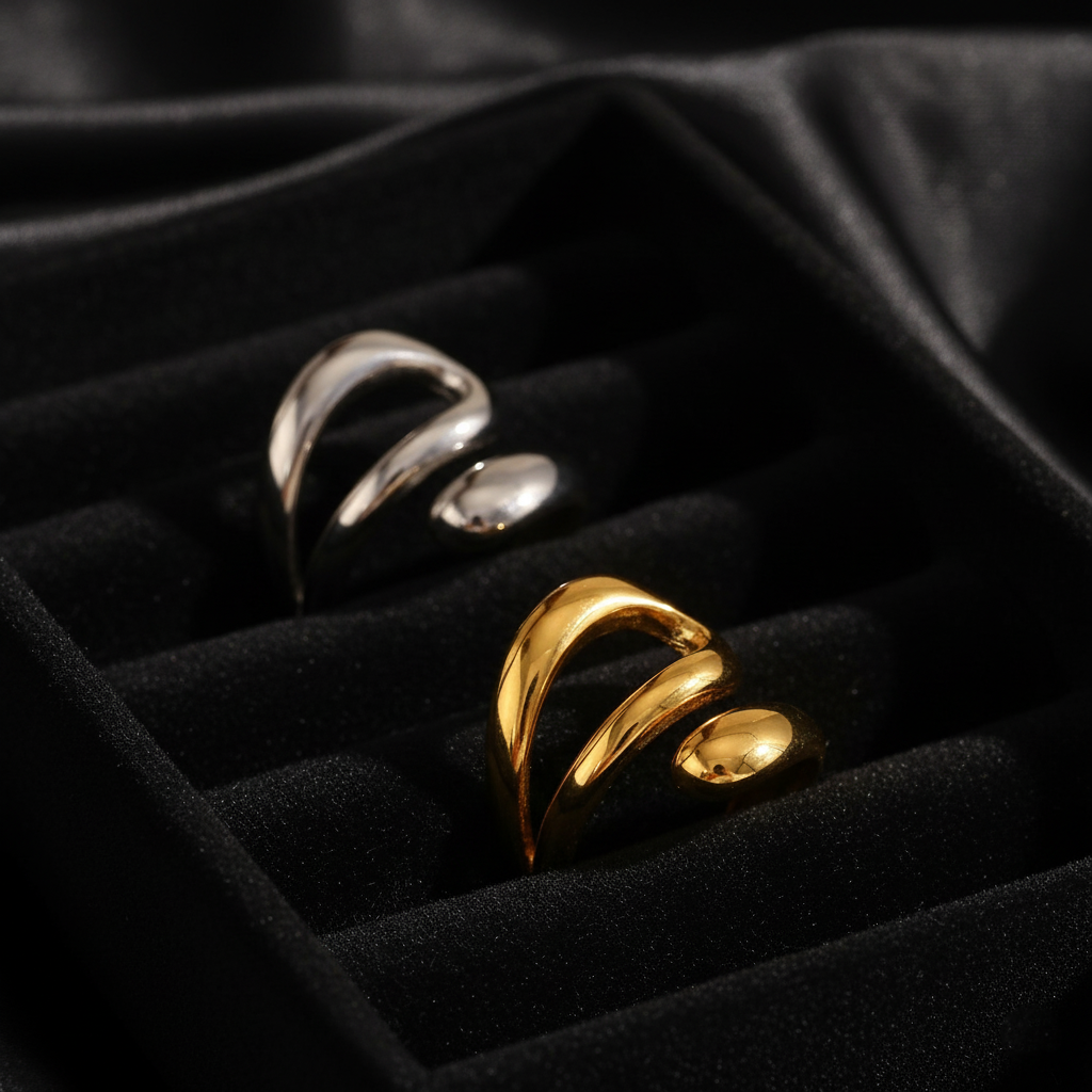 JEWELIXIRS Coiled Vortex Ring