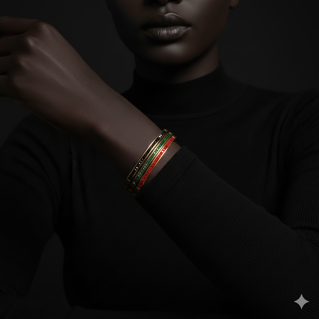 JEWELIXIRS Channel-Set Hinge Bangle