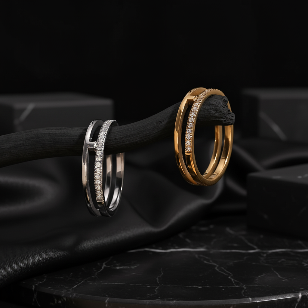 JEWELIXIRS Floating Eternity Ring