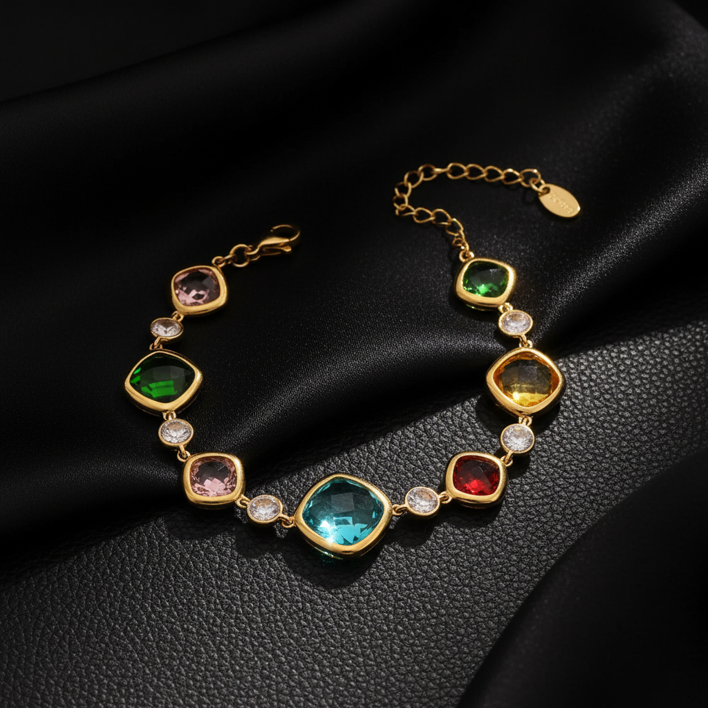 JEWELIXIRS Enchanted Gem Bracelets Set