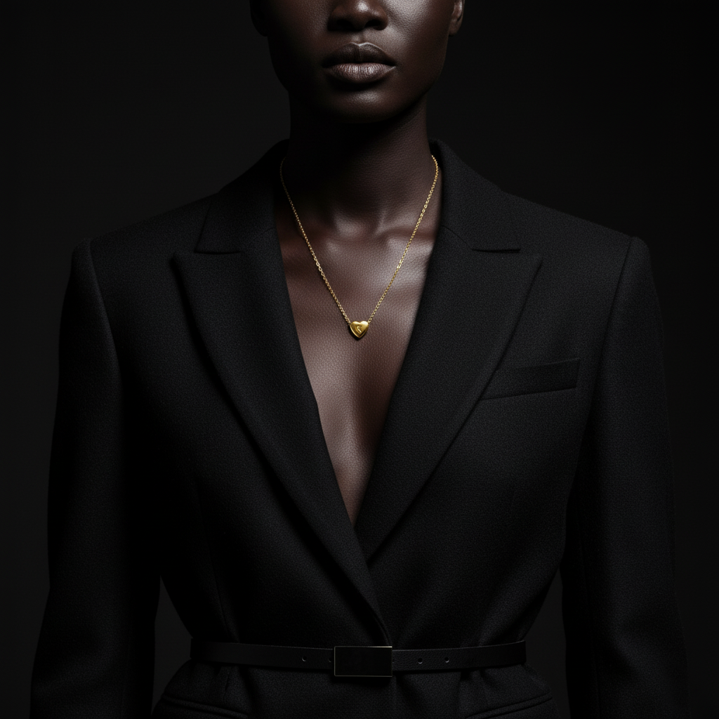 JEWELIXIRS Letters Heart Necklace