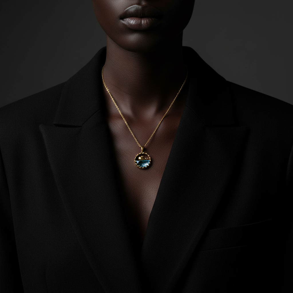 JEWELIXIRS Ocean Scene Necklace