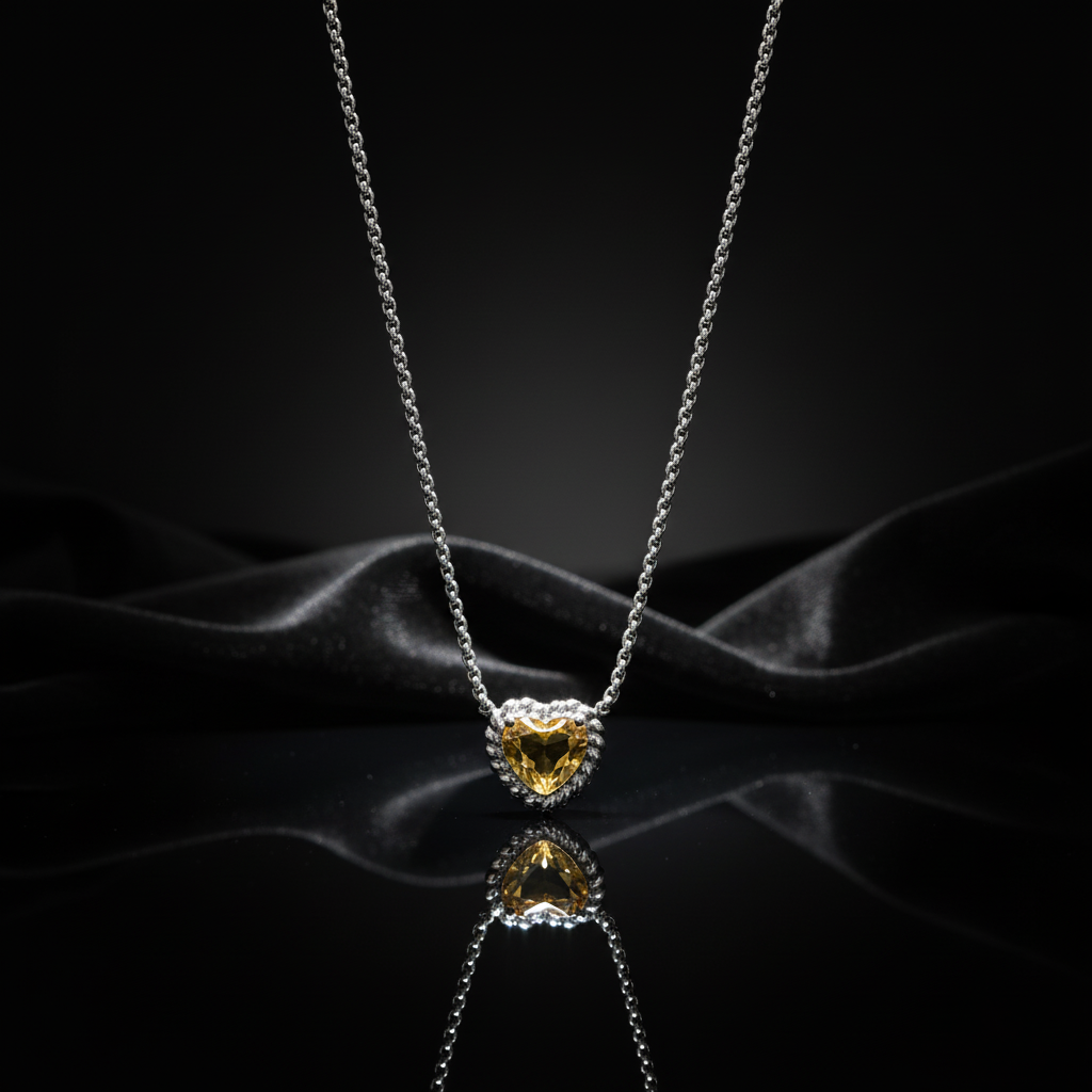 JEWELIXIRS Heart Pendant Necklace