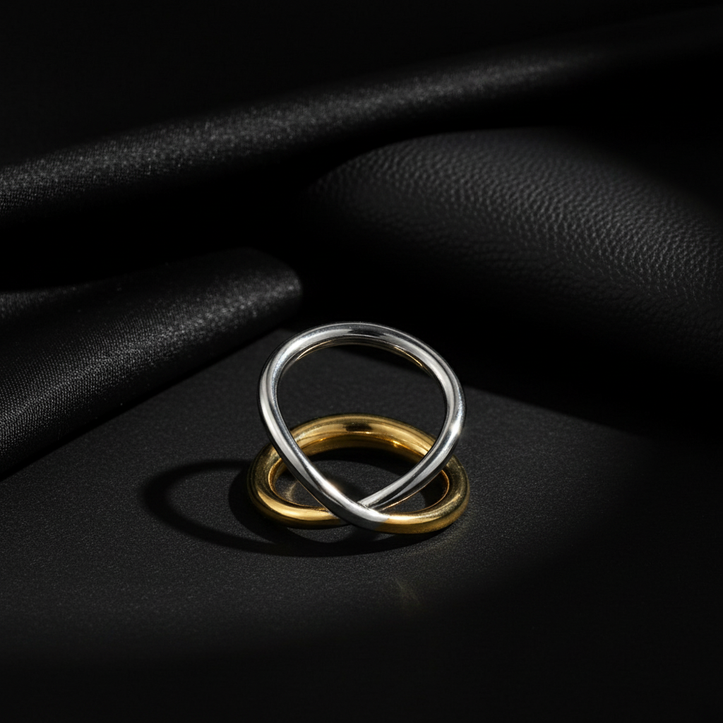 JEWELIXIRS Interlock Infinity Ring