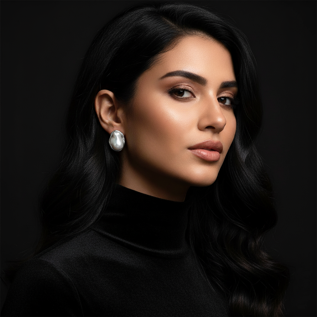 JEWELIXIRS Baroque Pearl Stud Earring