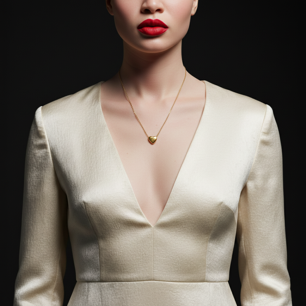 JEWELIXIRS Letters Heart Necklace