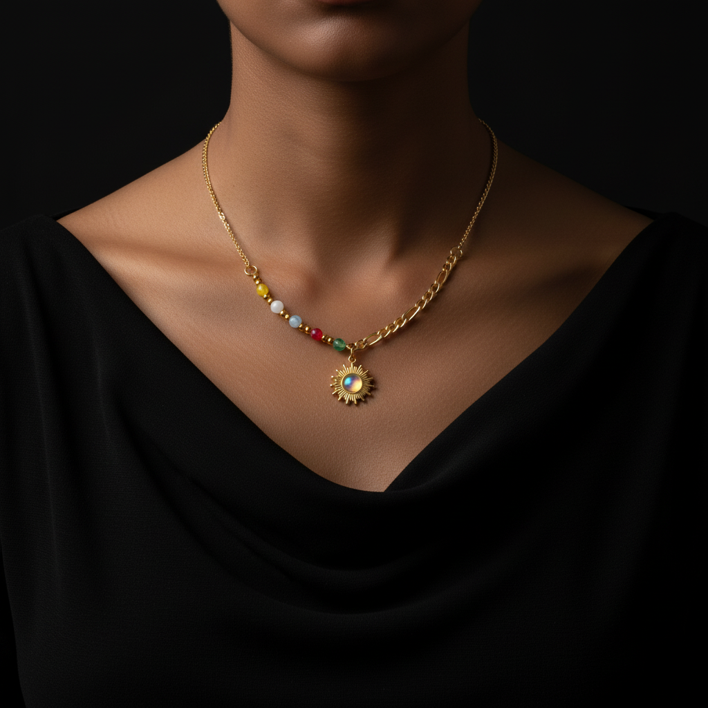 JEWELIXIRS Radiant Charm Necklace