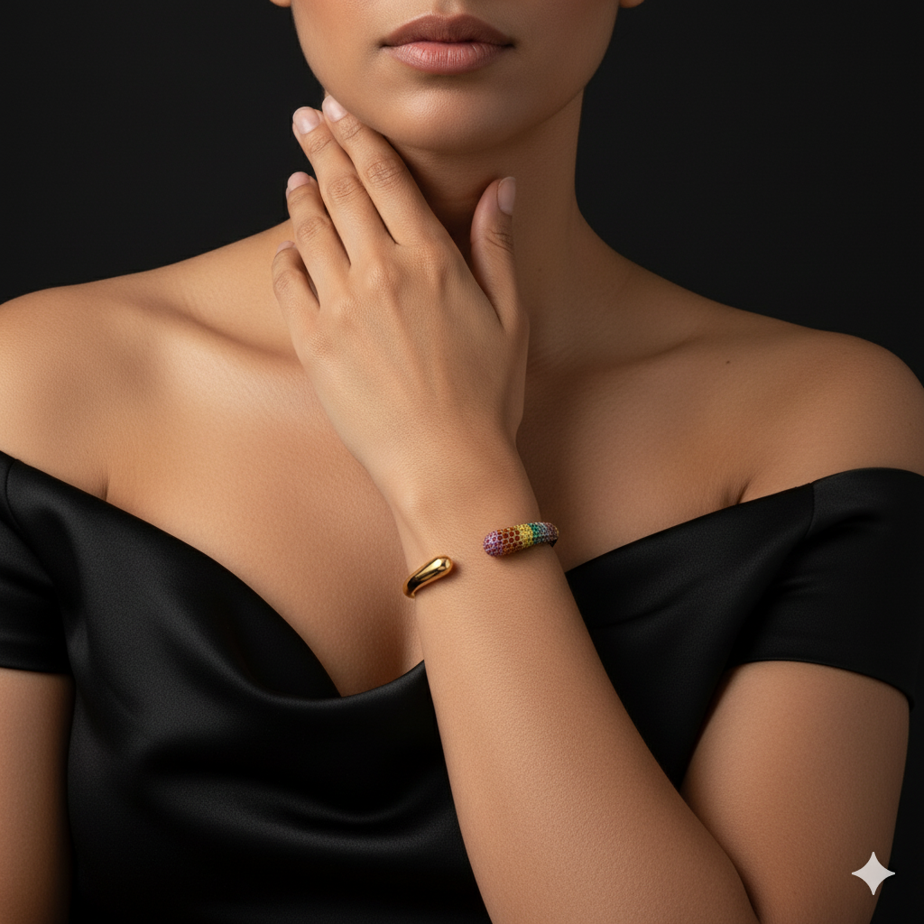 JEWELIXIRS Statement Cuff Bracelet