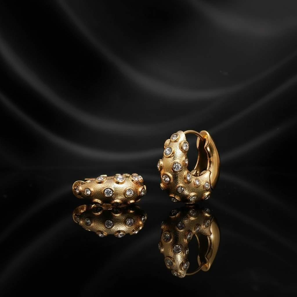 JEWELIXIRS Celestial Bubble Hoop Earring