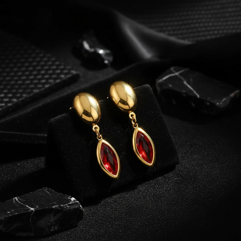 JEWELIXIRS Marquise Drop Earring