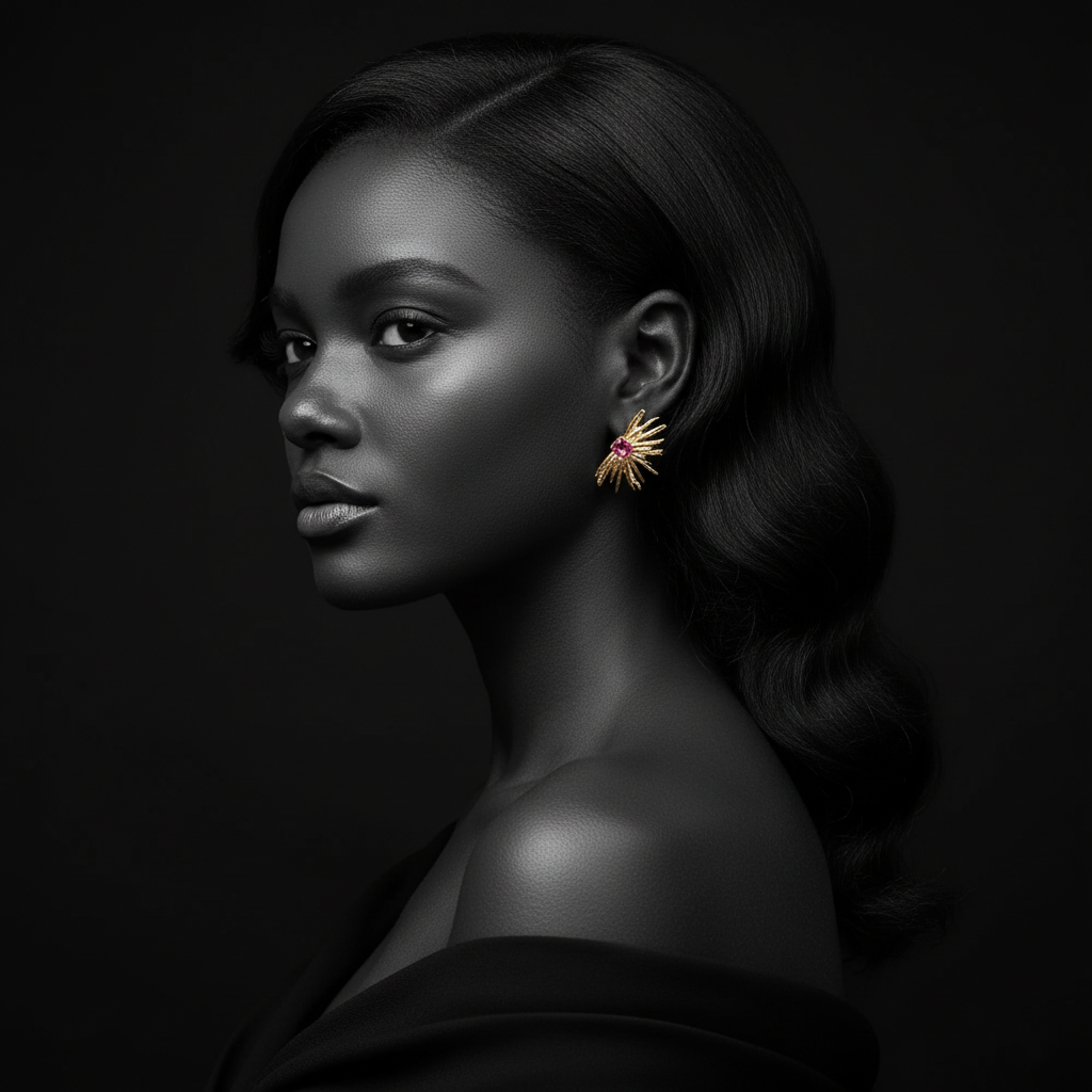 JEWELIXIRS Sunburst Stud Earring