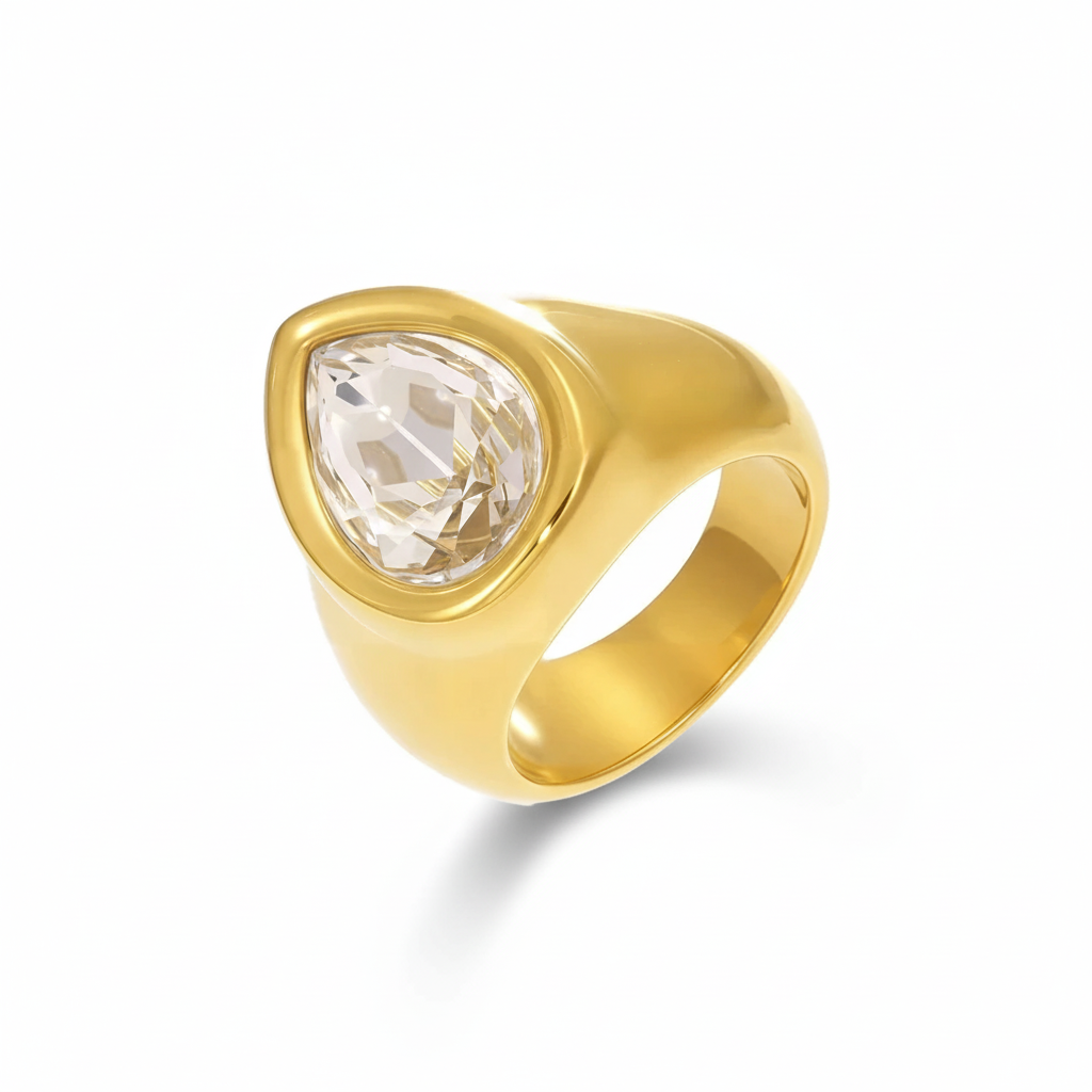JEWELIXIRS Tear Drop Ring