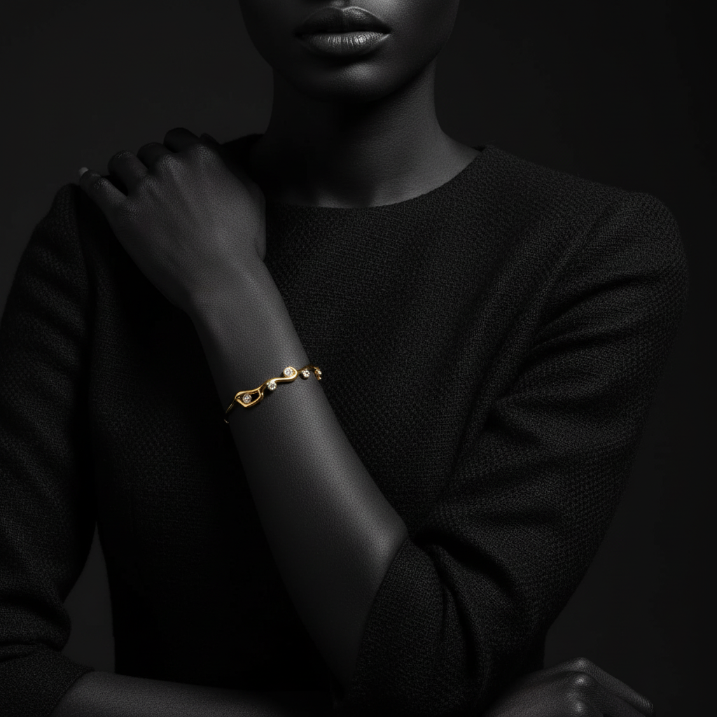 JEWELIXIRS Scattered Gems Cuff Bracelets