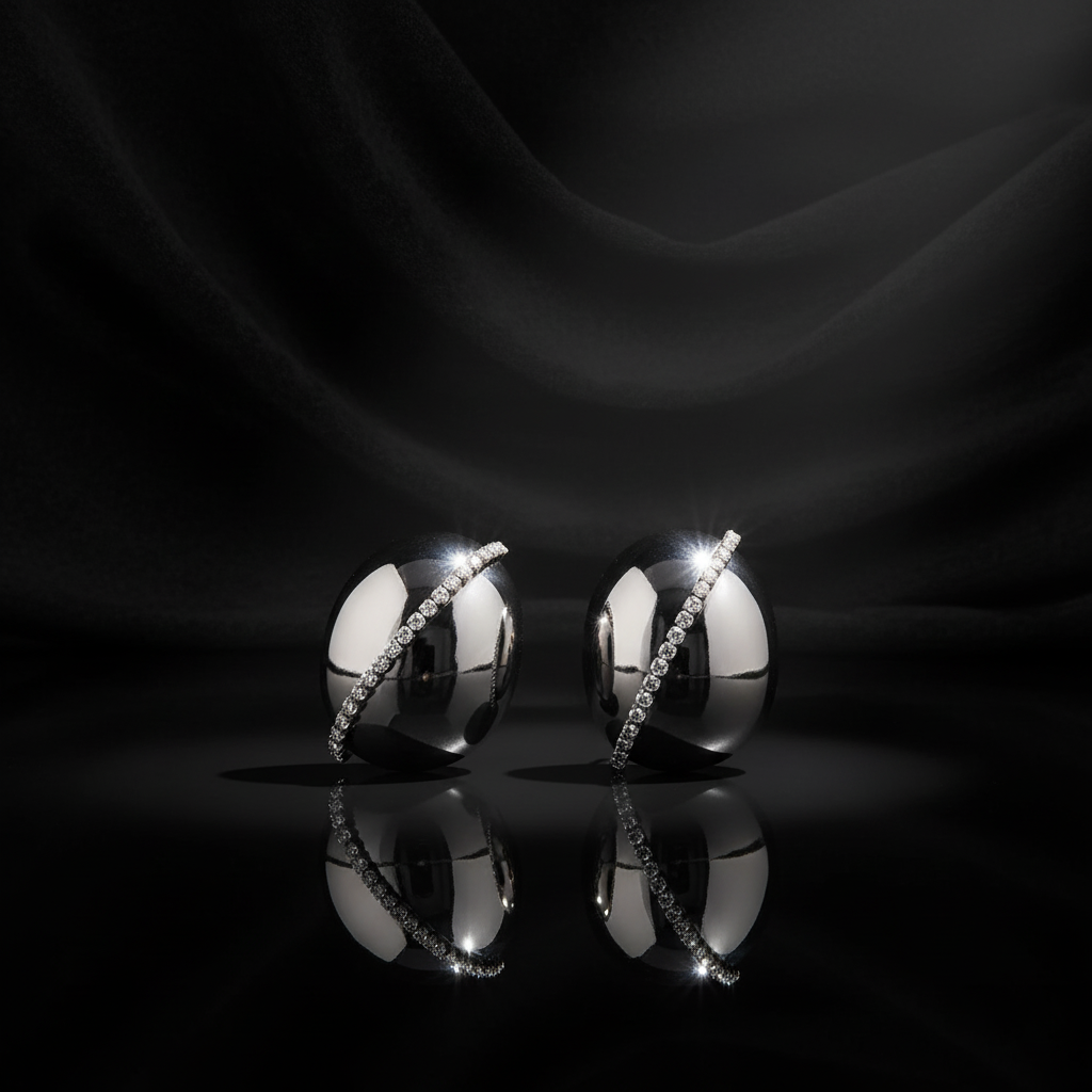 JEWELIXIRS Cosmic Pebble Stud Earring