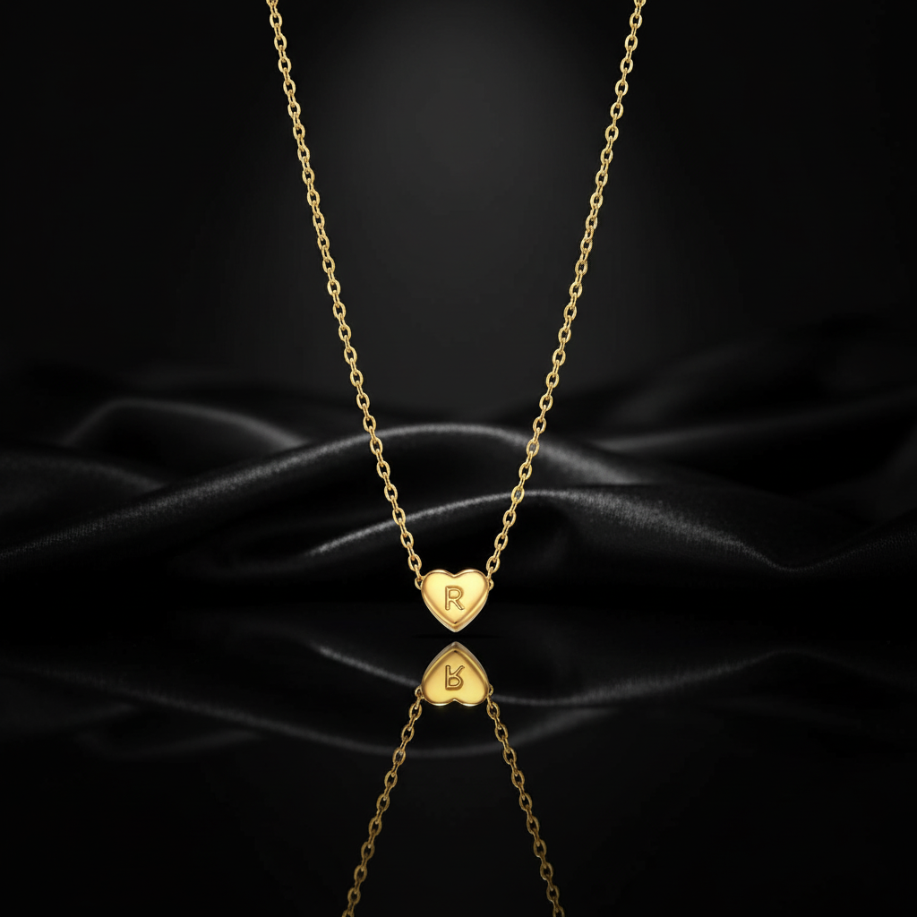 JEWELIXIRS Letters Heart Necklace