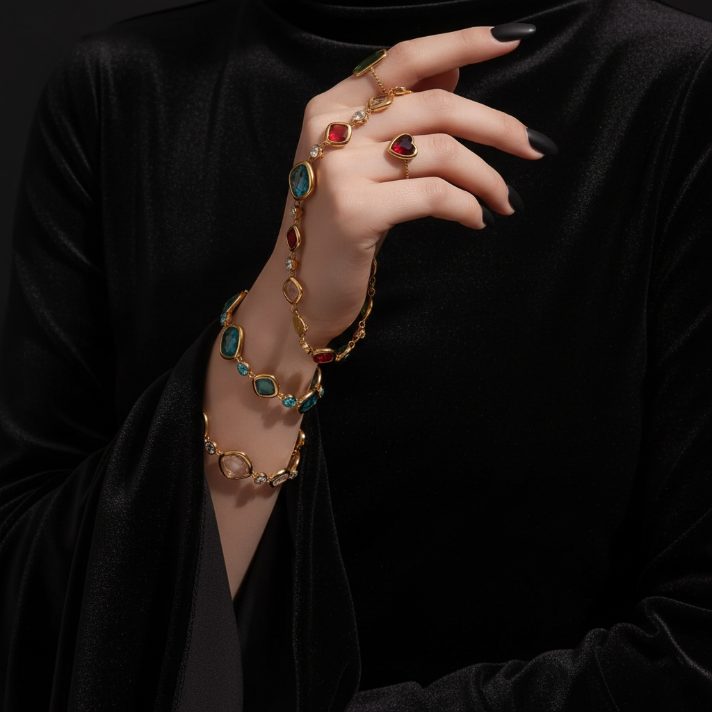 JEWELIXIRS Enchanted Gem Bracelets Set