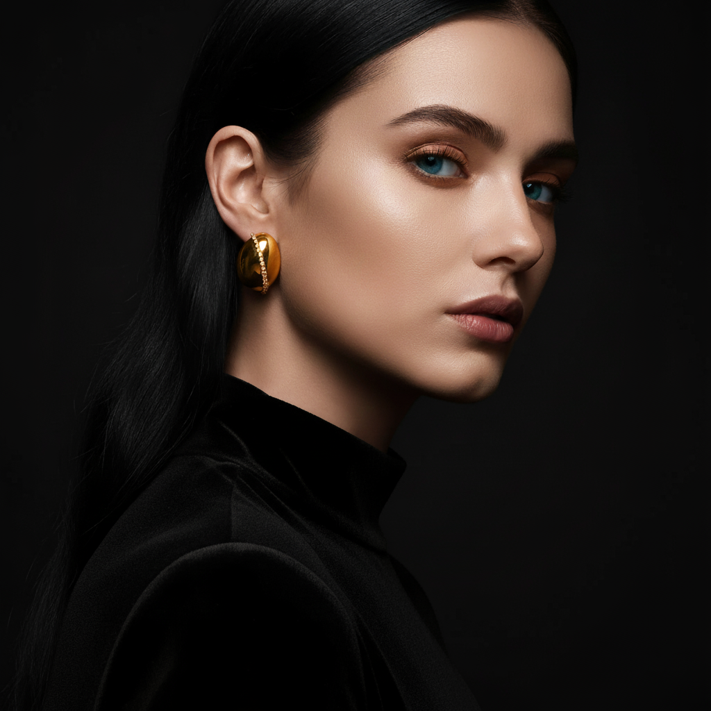 JEWELIXIRS Cosmic Pebble Stud Earring