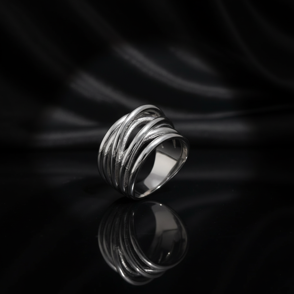 JEWELIXIRS Intertwine Cigar Band Ring