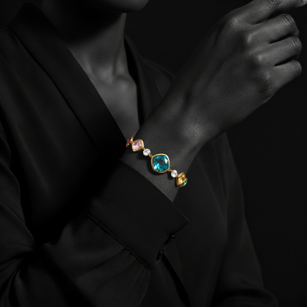 JEWELIXIRS Enchanted Gem Bracelets Set