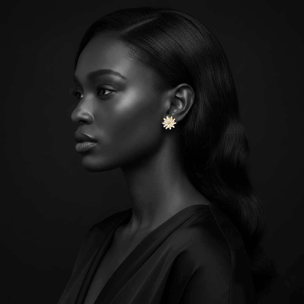 JEWELIXIRS Daisy Bloom Stud Earring