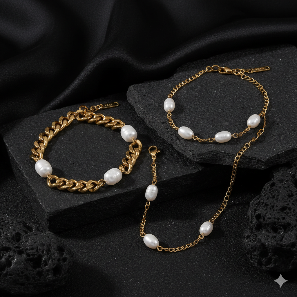 JEWELIXIRS pearl station bracelets