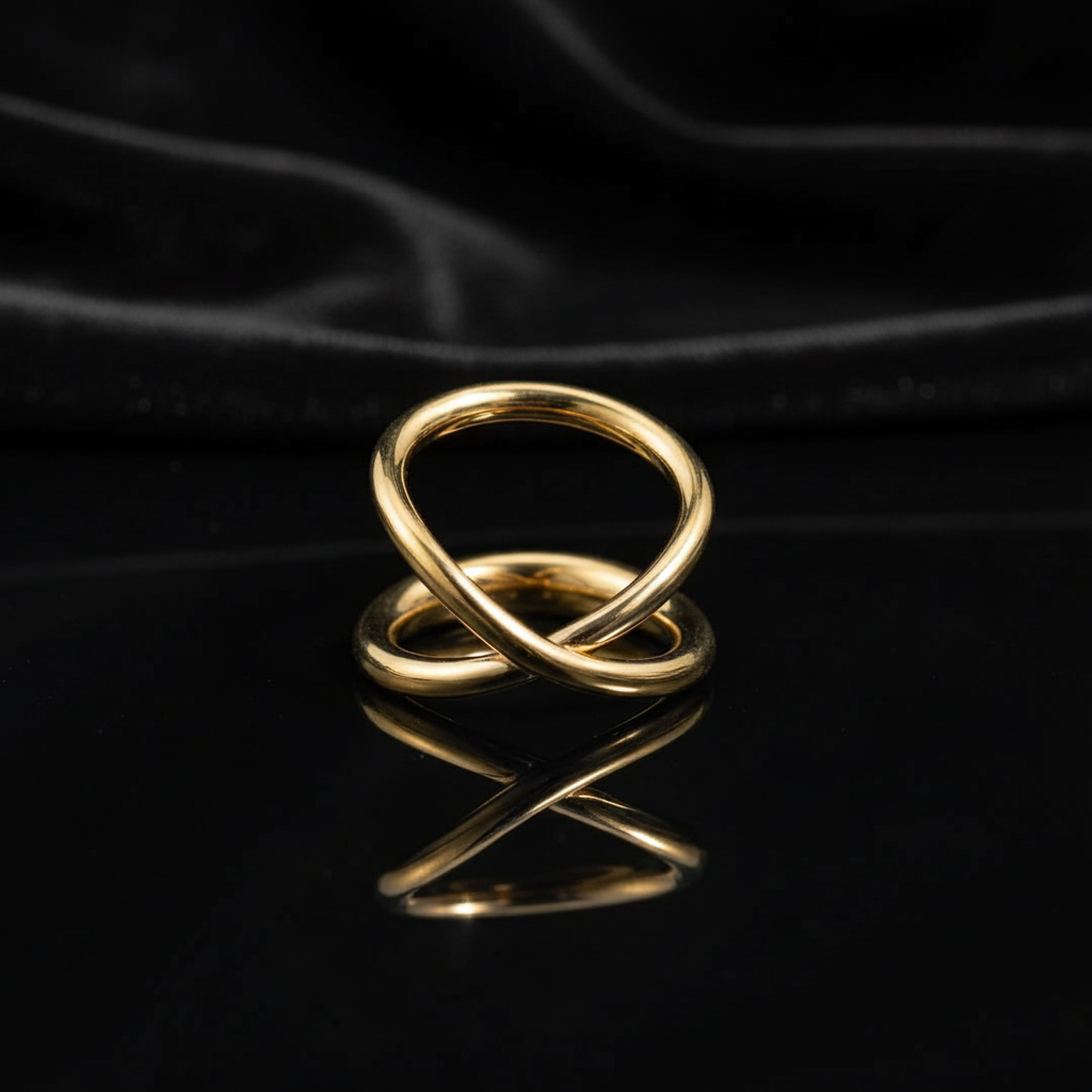 JEWELIXIRS Interlock Infinity Ring
