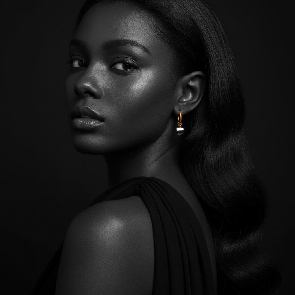 JEWELIXIRS bi-tone puffed heart dangle earrings