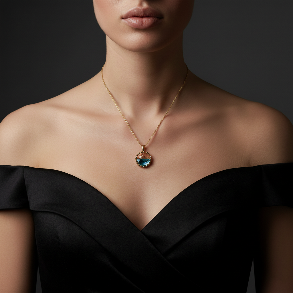 JEWELIXIRS Ocean Scene Necklace