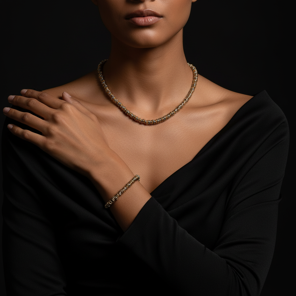 JEWELIXIRS Coiled Link Choker