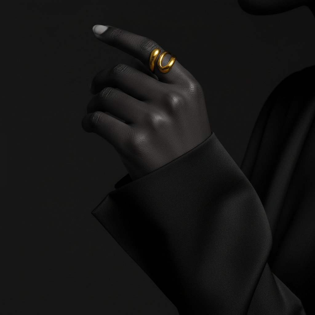 JEWELIXIRS Coiled Vortex Ring