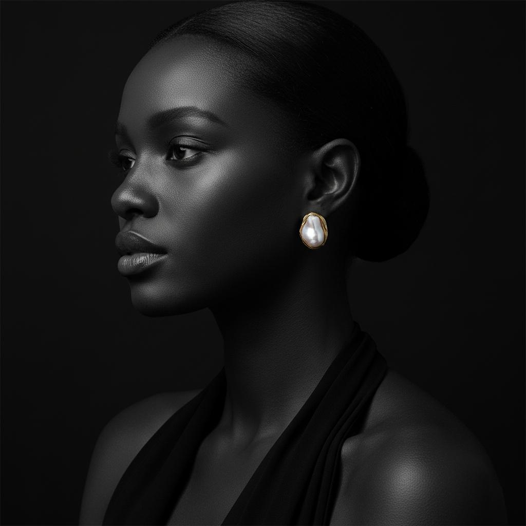 JEWELIXIRS Baroque Pearl Stud Earring