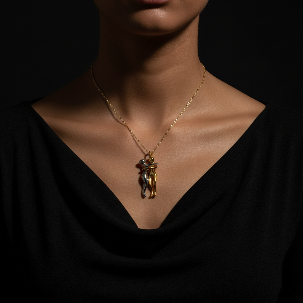 JEWELIXIRS Embrace Figure Necklace