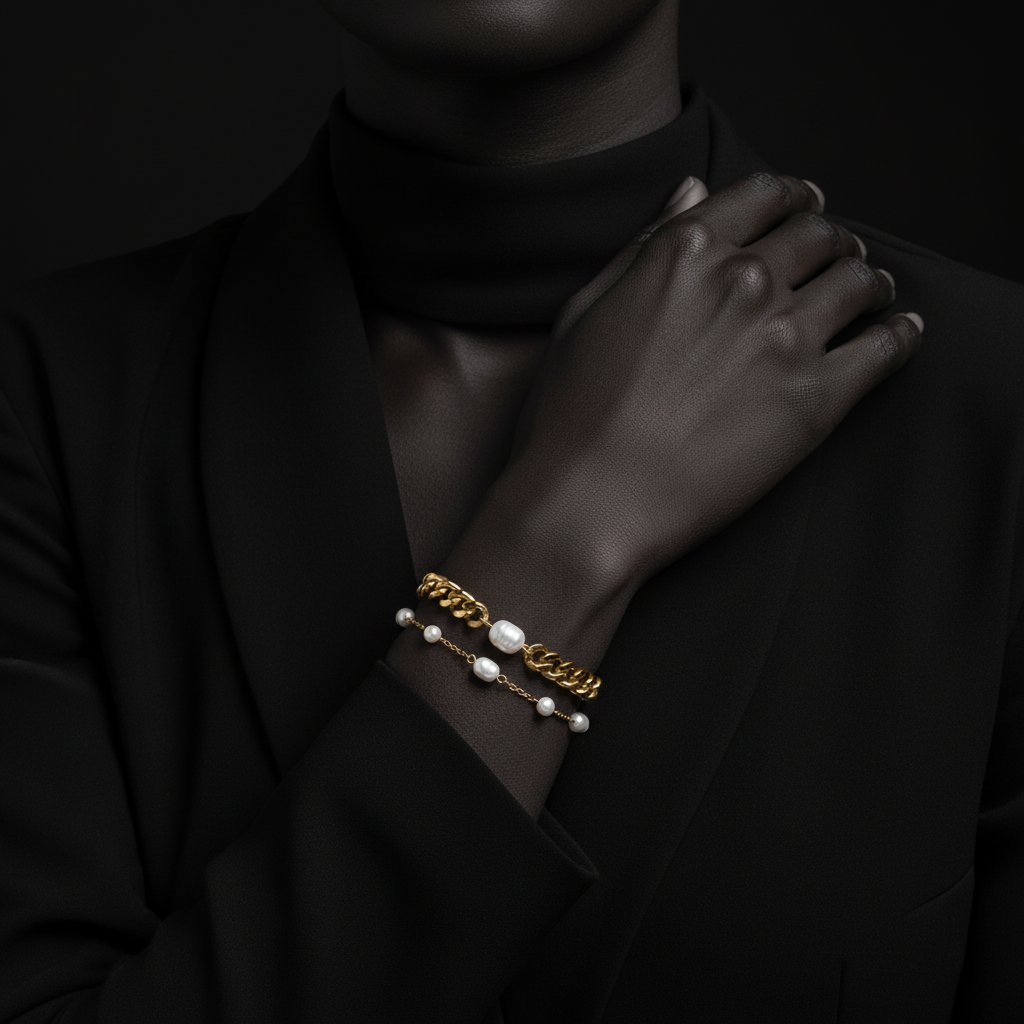 JEWELIXIRS Pearl Station Bracelets