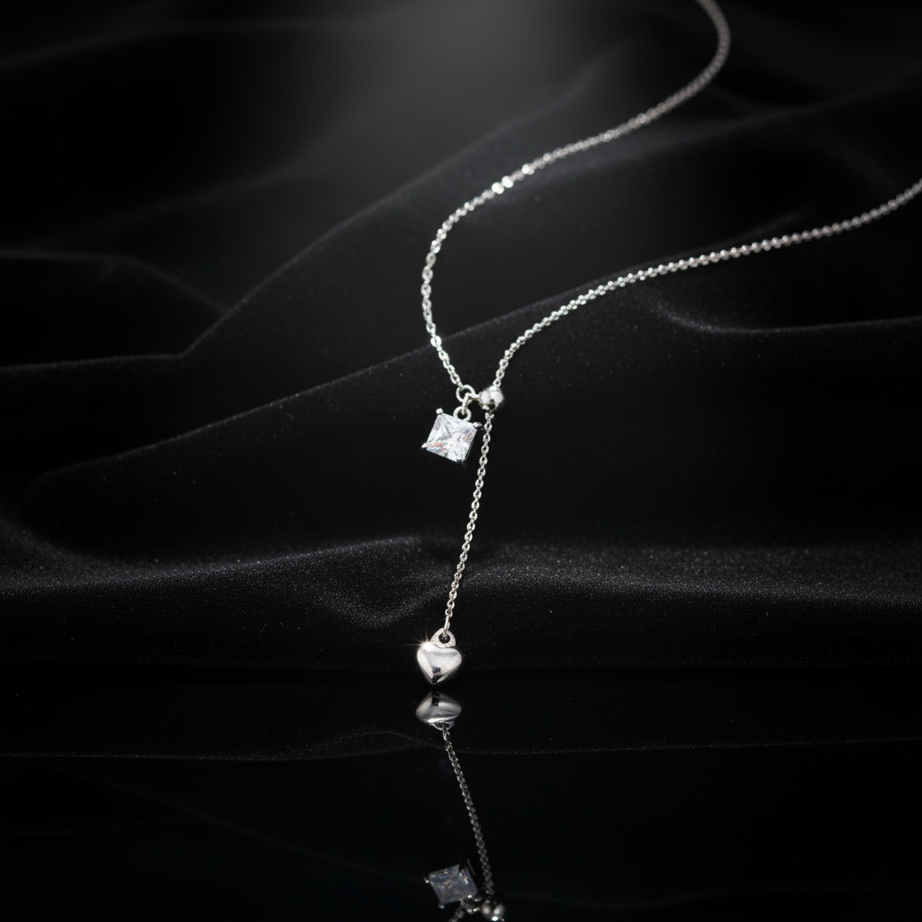 JEWELIXIRS Delicate Lariat Necklace